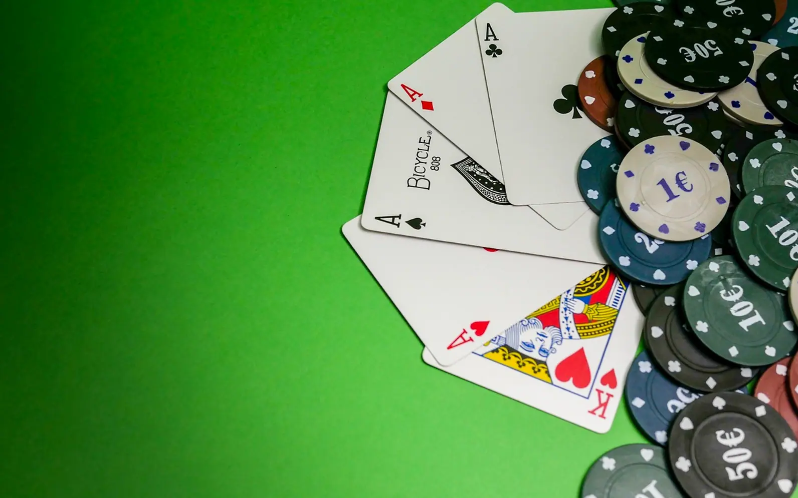 Cards, game and poker