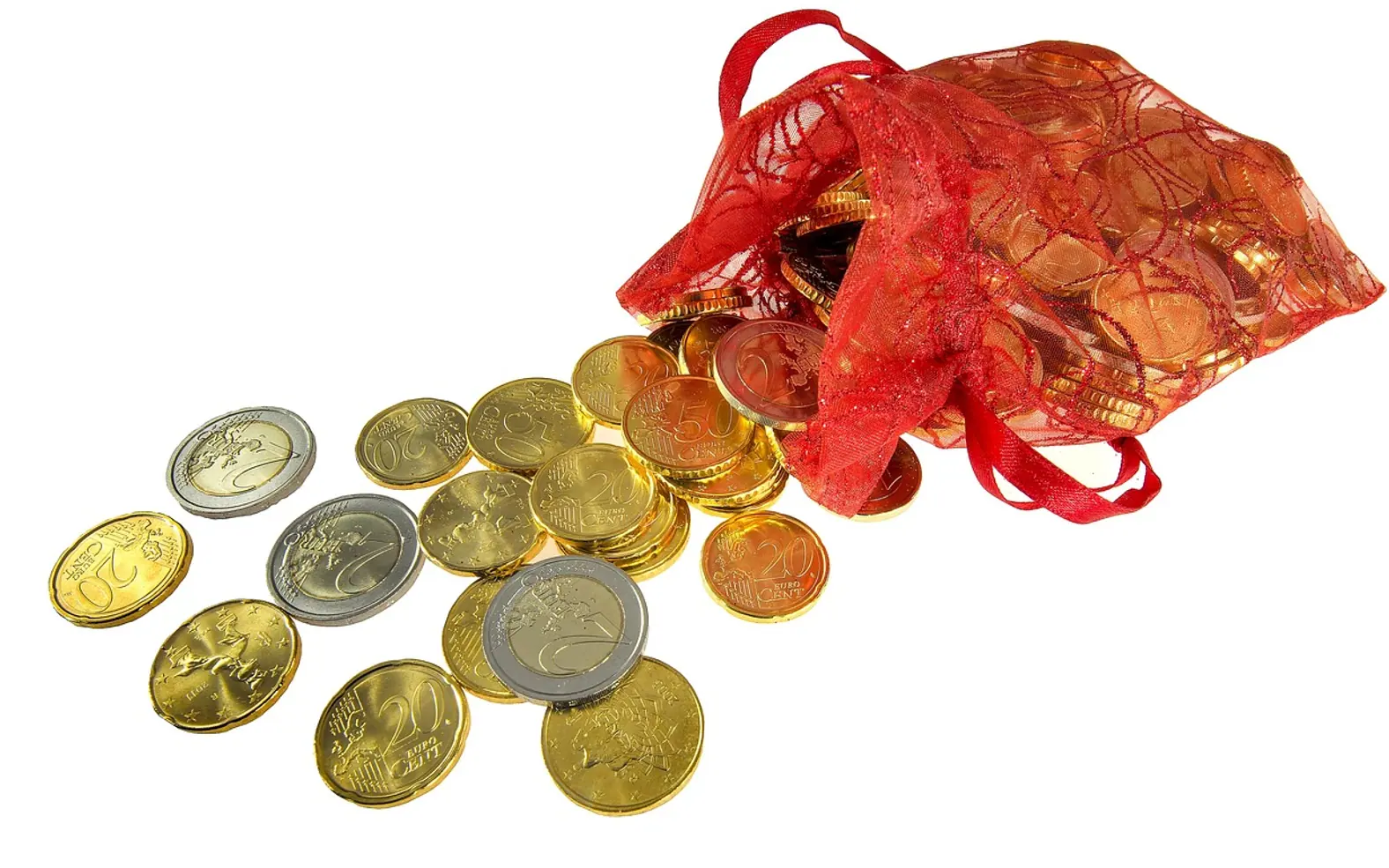 Money, euro and coins